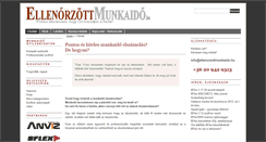 Desktop Screenshot of ellenorzottmunkaido.hu
